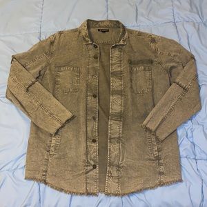 Dark Olive Denim Jacket
